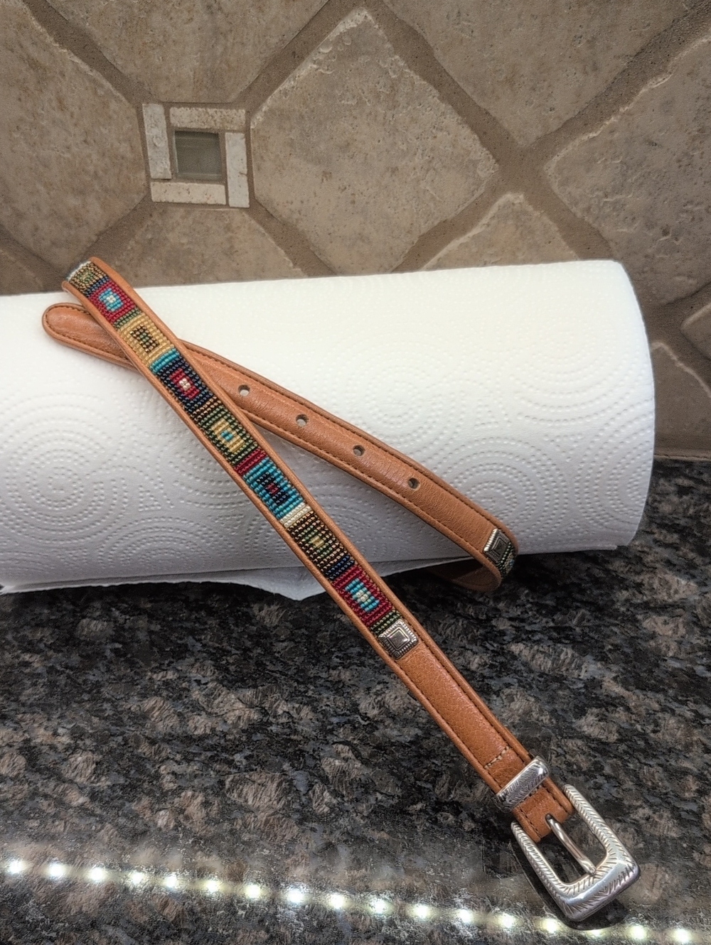 Brighton Vintage 90's Beaded Belt